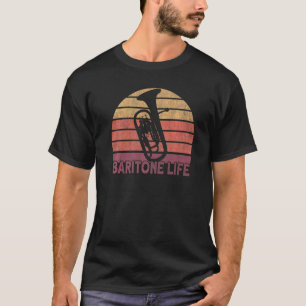 Baritonhoorn Euphonium Baritonspeelster T-shirt