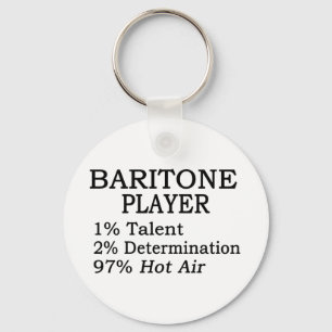 Baritonspeler Heet Lucht Sleutelhanger
