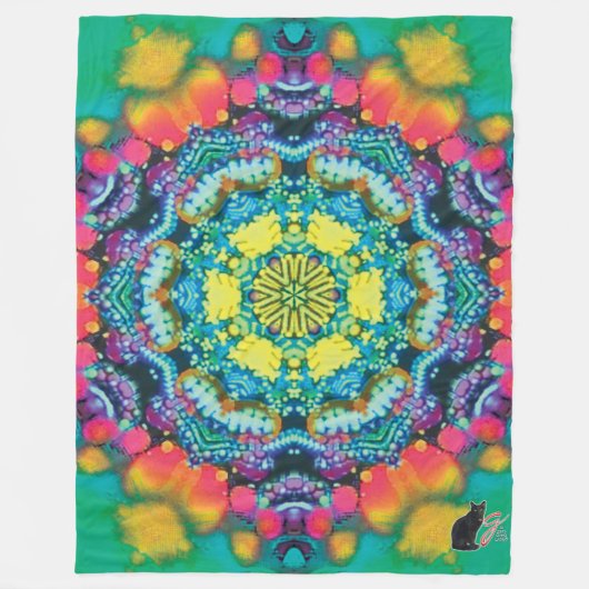 Barium Kaleidoscope Fleece Blanket (Voorkant)