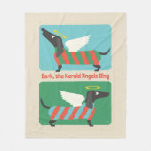 Bark, de Herald Angels zingen Fleece Deken (Voorkant)
