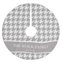 Bark Greige Houndstooth Familienaam