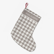 Bark Greige Houndstooth Familienaam