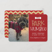 Bark Humbug Dog Christmas Kaart (Voorkant / Achterkant)