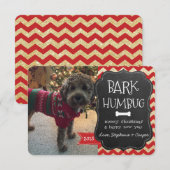 Bark Humbug Dog-kerstkaart Kaart (Voorkant / Achterkant)