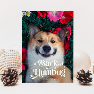 BARK HUMBUG Funny Dog Kerstmis Feestdagenkaart