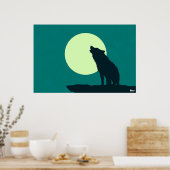 Bark op de maan poster (Keuken)