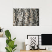 Bark Pine Wood Poster (Thuiskantoor)