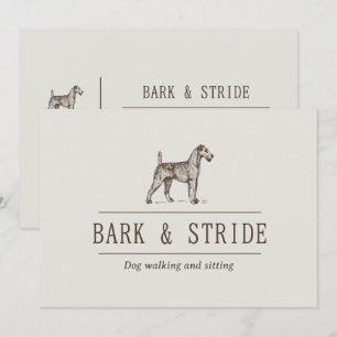 Bark & Stride Honden Uitlaten Zakelijke QR-code Kaart