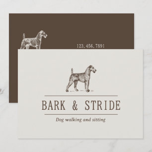 Bark & Stride Honden Uitlaten Zakelijke QR-code Kaart