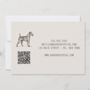 Bark & Stride Honden Uitlaten Zakelijke QR-code Kaart