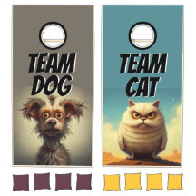 Bark vs siss: Ultieme hond vs kat Cornhole set