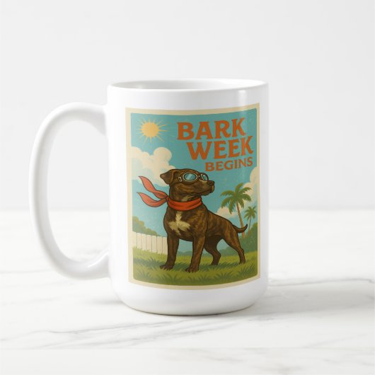 Bark Week gaat van start: Retro Flight Edition Koffiemok (Links)