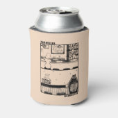 Barkeeper en imker blikjeskoeler (Blikje Achterkant)