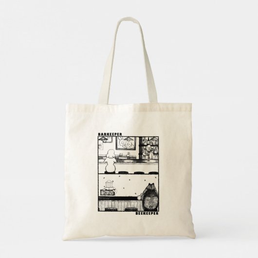 Barkeeper en imker tote bag (Achterkant)
