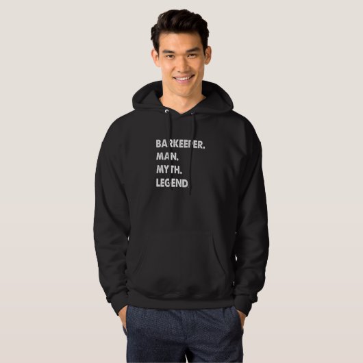 Barkeeper Man Myth Legend Hoodie (Voorkant volledig)