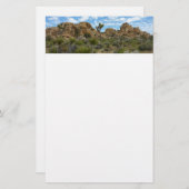 Barker Dam Loop Trail bij Joshua Tree National Par Briefpapier (Voorkant / Achterkant)