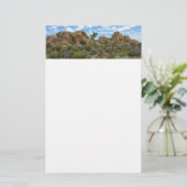 Barker Dam Loop Trail bij Joshua Tree National Par Briefpapier (Staand voorkant)