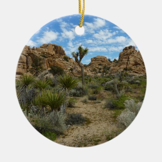 Barker Dam Loop Trail bij Joshua Tree National Par Keramisch Ornament (Voorkant)