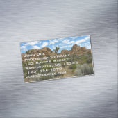 Barker Dam Loop Trail bij Joshua Tree National Par Magnetisch Visitekaartje (Voorbeeld)