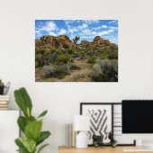 Barker Dam Loop Trail bij Joshua Tree National Par Poster (Thuiskantoor)