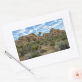 Barker Dam Loop Trail bij Joshua Tree National Par Rechthoekige Sticker (Envelop)