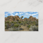 Barker Dam Loop Trail bij Joshua Tree National Par Visitekaartje (Achterkant)