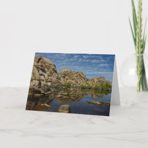 Barker Dam-weerkaatsing bij Joshua Tree I Kaart