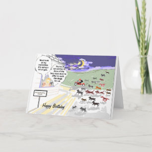 Barking Dog Kennels Amusing Birthday Card Kaart