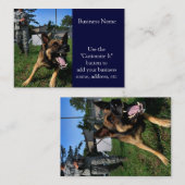 Barking German Shepherd Visitekaartje (Voorkant / Achterkant)