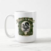 Barkis is Willin' Green Gold Literary Coffee Mug (Gauche)
