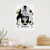 Barlow Family Crest Poster (Keuken)