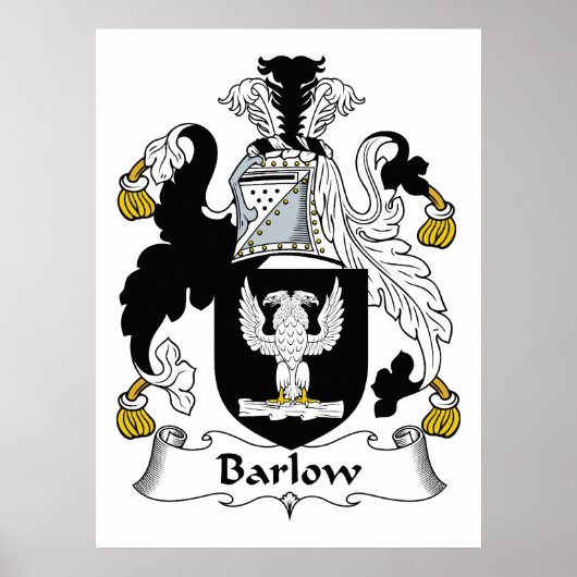 Barlow Family Crest Poster (Voorkant)