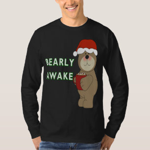 Barly Awake Funny Beer Kerst Pyjama Slaap T-shirt