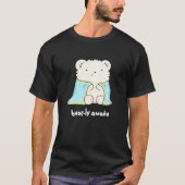Barly Awake Funny Sleepy Beer Pun Dark BG T-shirt (Voorkant)
