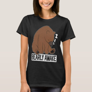 Barly Awake Sleeping Beer Lover Wildlife Animal B T-shirt