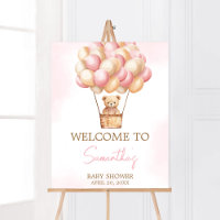 Barly Wacht Roze Hete Luchtballon Baby Welkom