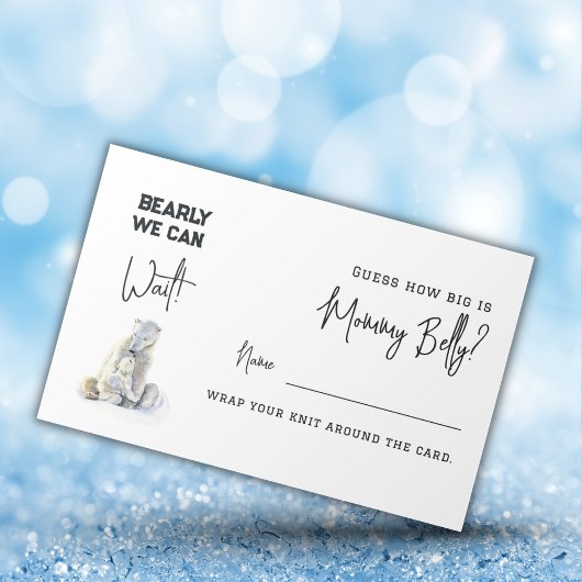 Barly Wachten Beer Raad hoe groot is Baby shower s Informatiekaartje