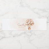 Barly Wachten Bruin Hete Luchtballon Waterfles Etiket (Enkel label)