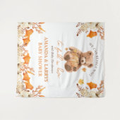 Barly Wachten om te Herfsten In Liefde Baby shower Wandkleed (Voorkant (horizontaal))