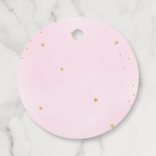 Barly Wait Baby shower Dank u Bedankjes Labels (Achterkant)