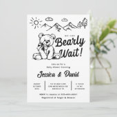 Barly Wait | BABY SHOWER | Eenvoudig Kaart (Staand voorkant)