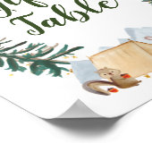 Barly Wait Baby shower Gifts Table Sign Poster (Hoek)