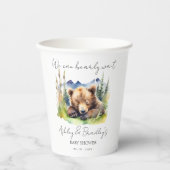 Barly wait beer welp avontuur wacht op baby shower papieren bekers (Voorkant)