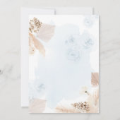 Barly Wait Blue Beer Baby shower Kaart (Achterkant)