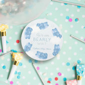 Barly Wait Blue Gummy Beer Boy Baby shower Ronde Sticker