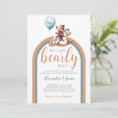 Barly Wait Boho Arch Beer Rocking Baby Jongensdouc Kaart (Staand voorkant)