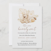 Barly Wait Boho Baby shower Kaart (Voorkant)