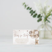 Barly Wait Brown Balloon Books voor Baby Informatiekaartje (Staand voorkant)