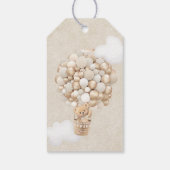 Barly Wait Neutral Teddy Bear Balloon Baby shower Cadeaulabel (Achterkant)
