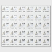 Barly Wait Polar Beer Blue Boy Winter Baby shower Cadeaupapier (Vlak)